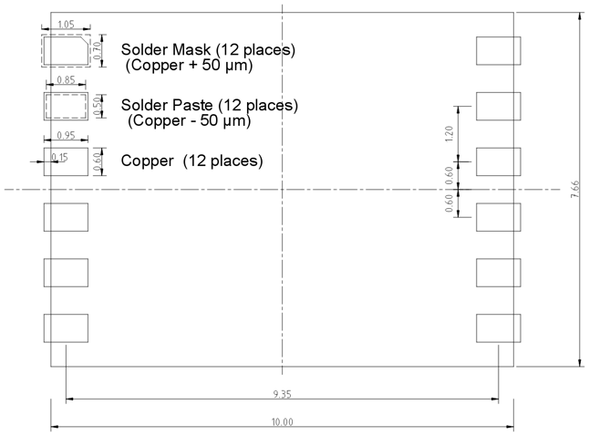 Fig15_LGA 10X7p66 PCB Footprint