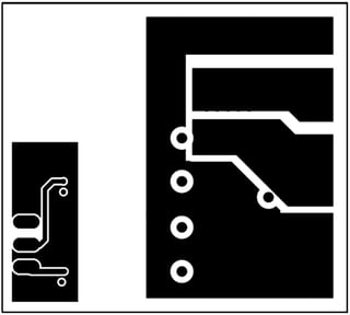 Figure 8: HEY-HBDS-G-12B1-A Layer 2 Copper(L) and Bottom Side Copper (R)