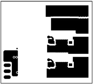 Figure 5: HEY-HBDS-G-12A1-A Layer 2 Copper(L) and Bottom Side Copper (R)