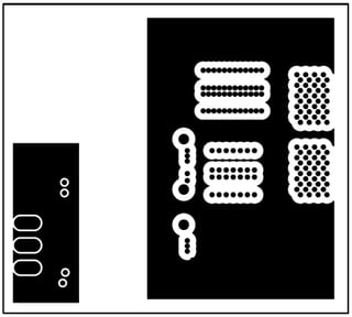 Figure 4: HEY-HBDS-G-12A1-A Top Side Copper (L) and Layer 2 Copper (R)