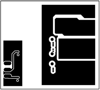 Figure 5: HEY-HBDS-G-12A1-A Layer 2 Copper(L) and Bottom Side Copper (R)