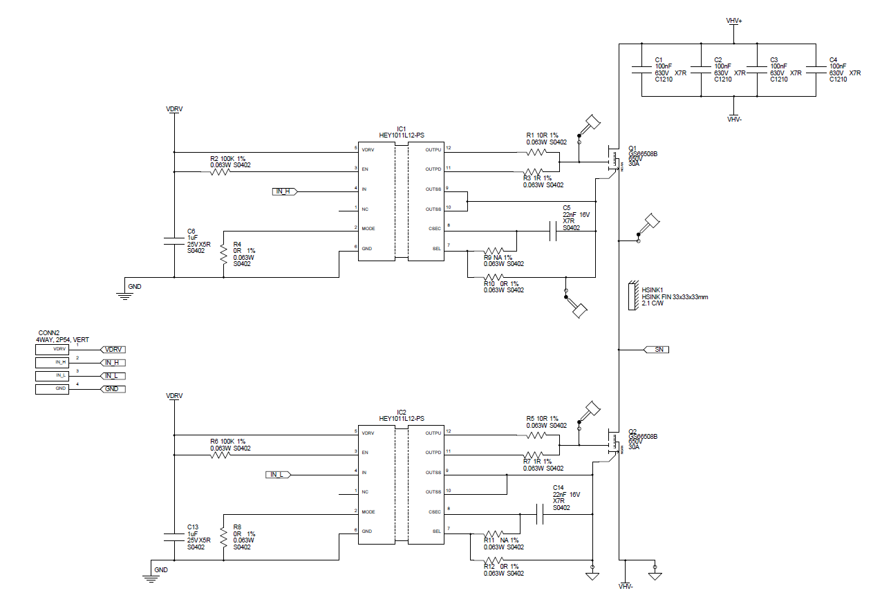 Figure 9: HEY-HBDS-G-12B1-A Schematic